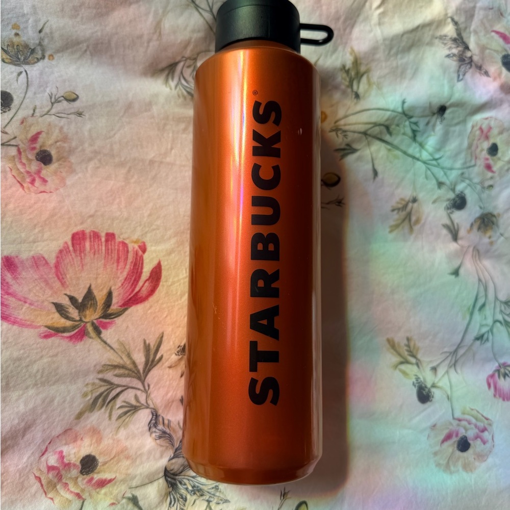 Starbucks Metallic Orange Tumbler Lid